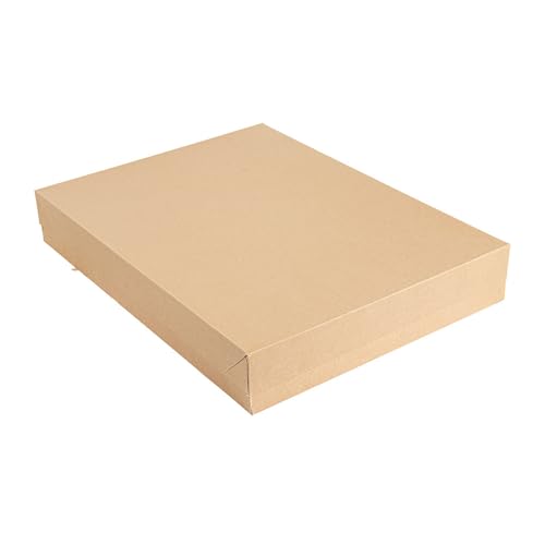50 Stück – Tabletts + Deckel 'Thepack' 290 g/m², 40,5 x 30,5 x 6 cm, Natur, Mikrokanal Wellpappe von Garcia de Pou