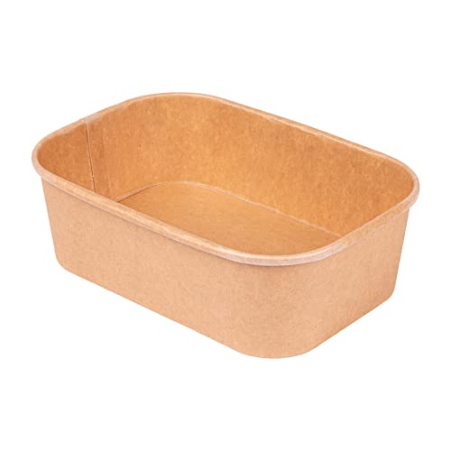 50 Stück - rechteckige Behälter 500 ml 330 + 30 Pe G/M2 17,3 x 12,3 x 4,1 cm Natural Kraft 50 Stück - rechteckige Behälter 500 ml 330 + 30 Pe G/M2 17,3 x 12,3 x 4,1 cm Natural Kraft von García de Pou