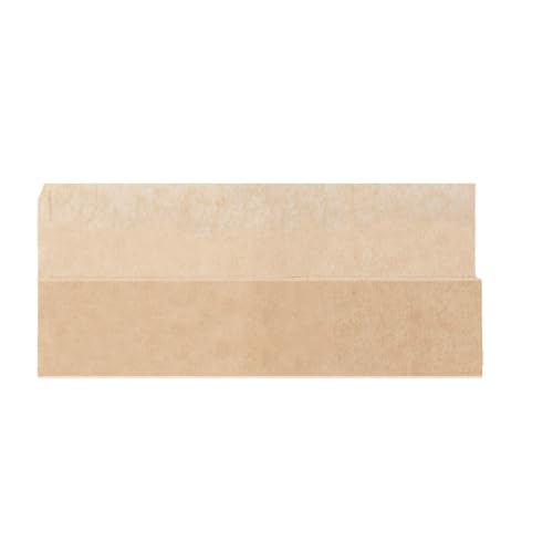 500 Stück – fettfreies Papier, offen, 2 Seiten, 32 g/m², 30 x 13/7 cm, natürliches Perg, fettfrei von Garcia de Pou