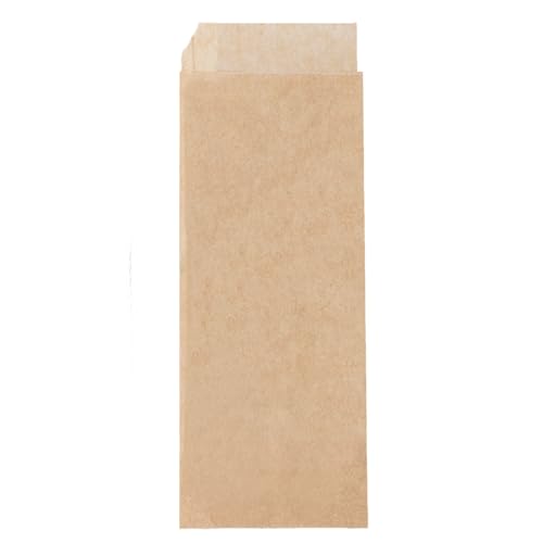 500 Stück – fettfreies Papier, offen, 2 Seiten, Hot Dog 32 G/M2, 9 + 3 x 22 cm, natürliches Perg, fettfrei von Garcia de Pou