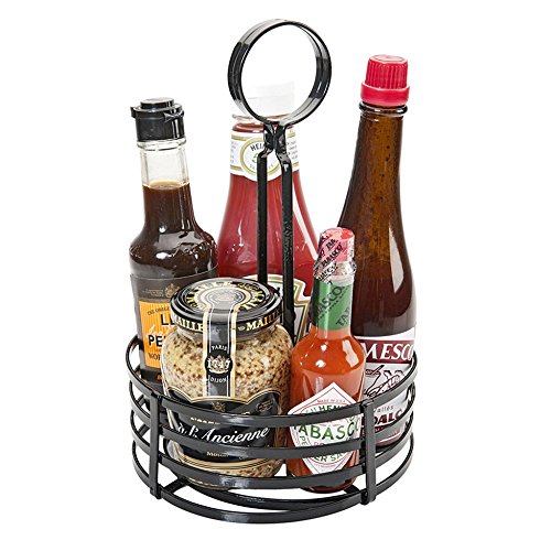 Basket Gewürz Ø 15,5X24 Cm Schwarz Eisen - 1 Un. von García de Pou