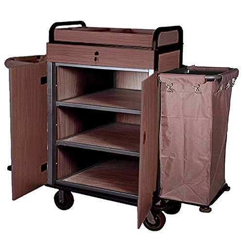 García-Vinyl Pou 128.23 Wagen mit Türen mit 2 Taschen 144 x 50 x 114 cm, 1 Stück, braun von García de Pou