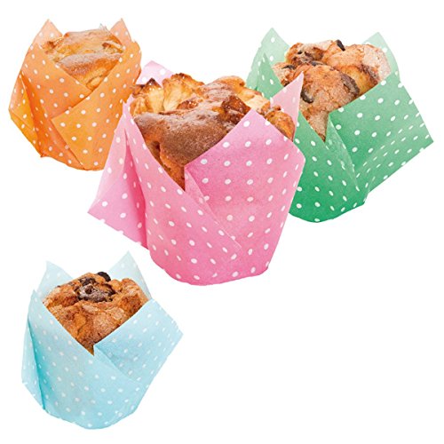 Muffin Cup-Tulip-Polka 15X15 Cm Sortiment Zellulose - 1000 Un. Muffin Cup-Tulip-Polka 15X15 Cm Sortiment Zellulose - 1000 Un. von García de Pou