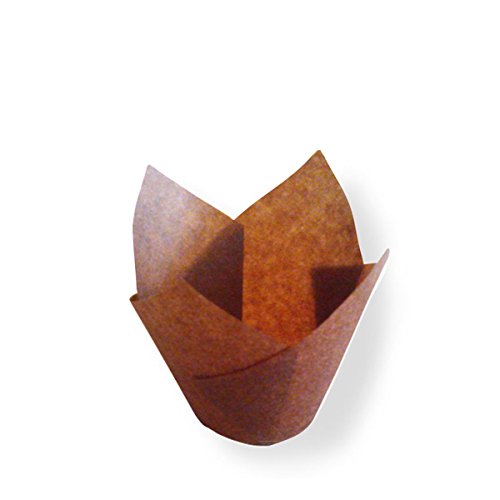 Muffin Cup-Tulpe 11X11 Cm Braun Pergament Fettabweisend - 10000 Un. von Garcia de Pou