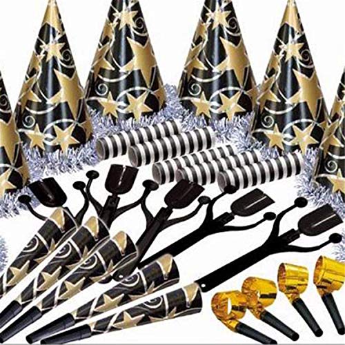 Pou 202.12 Sortiment Holografische Cotillon 10 Personen, Schwarz/Gold Pou 202.12 Sortiment Holografische Cotillon 10 Personen, Schwarz/Gold von García de Pou
