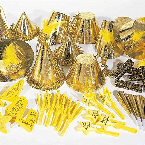 Pou 202.17 Sortiment Holografische Cotillon 20 Personen, Gold von García de Pou