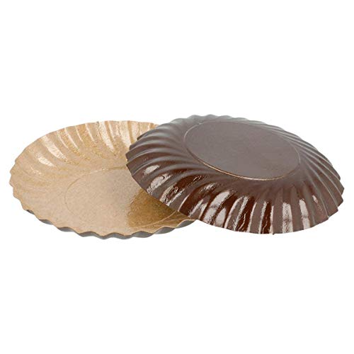 Pou 223.80 Mini-Teller, Set mit 200, Schokolade/Praline Pou 223.80 Mini-Teller, Set mit 200, Schokolade/Praline von García de Pou