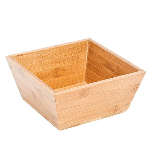Quadratische Schüssel 24,1X24,1X10,2 Cm Natur Bambus - 1 Un. Quadratische Schüssel 24,1X24,1X10,2 Cm Natur Bambus - 1 Un. von García de Pou