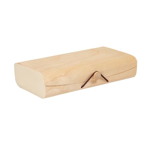 Schachteln aus Pappelflocken, 20,5 x 10,5 x 4 cm, natürliches Holz von Garcia de Pou