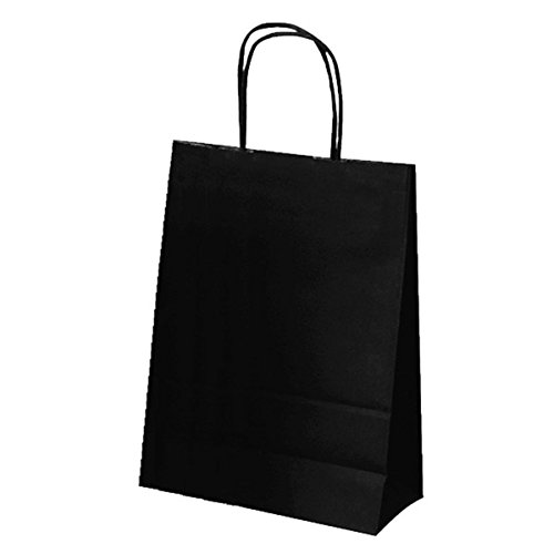 Tüten Sos Einfarbig 80 G/M2 20+10X29 Cm Schwarz Kraft - 250 Un. von García de Pou