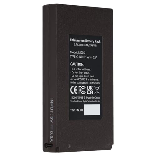 GardePro L800D Wiederaufladbarer 8000-mAh-Lithium-Akku für GardePro E6P, E6PMB, E8P, E8PMB, E8PWF, X20PLMB, X50PLMB Wildkamera, Typ-C-Ladeanschluss GardePro L800D Wiederaufladbarer 8000-mAh-Lithium-Akku für GardePro E6P, E6PMB, E8P, E8PMB, E8PWF, X20PLMB, X50PLMB Wildkamera, Typ-C-Ladeanschluss von GardePro