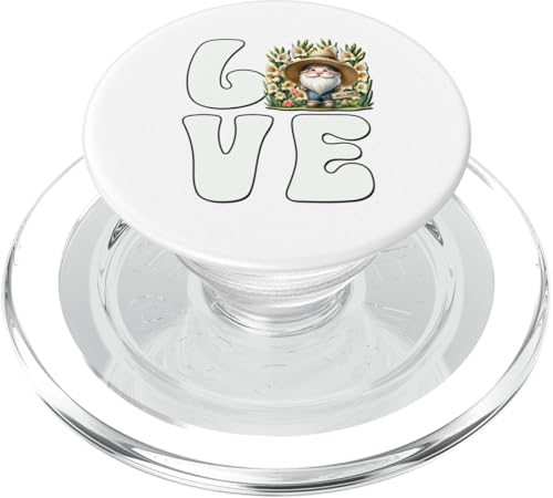 Cute Spring Gnome Love Gardening Must Haves For Garden Lover PopSockets PopGrip für MagSafe von Garden Lover Gifts For Gardener Who Love Gardening