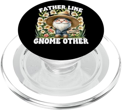 Funny Fathers Day Gnome Themed Pun Gardener Graphic For Dad PopSockets PopGrip für MagSafe von Garden Lover Gifts For Gardener Who Love Gardening