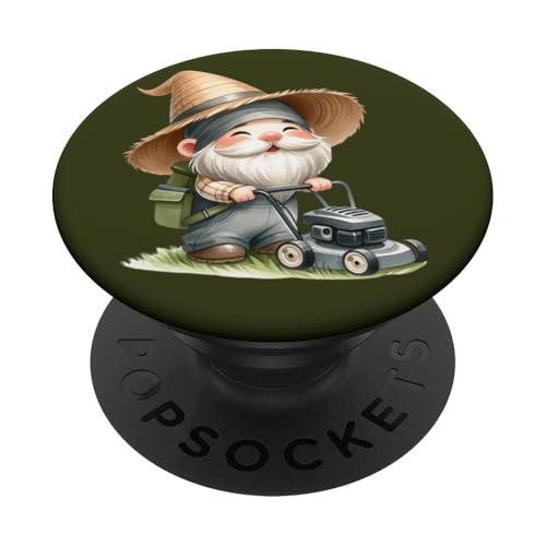 Funny Gnome Lawn Mowing Accessories For Men Lawn Care Dad PopSockets Klebender PopGrip Funny Gnome Lawn Mowing Accessories For Men Lawn Care Dad PopSockets Klebender PopGrip von Garden Lover Gifts For Gardener Who Love Gardening
