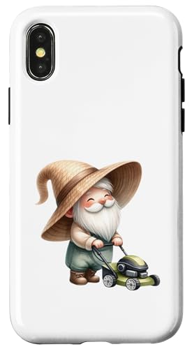 Funny Lawn Mower Grandpa Gnome Themed Graphic For Gardeners Hülle für iPhone X/XS Funny Lawn Mower Grandpa Gnome Themed Graphic For Gardeners Hülle für iPhone X/XS von Garden Lover Gifts For Gardener Who Love Gardening