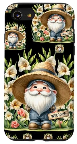 Garden Gnome For Women Men And Gardeners Cute Spring Flower Hülle für iPhone SE (2020) / 7 / 8 von Garden Lover Gifts For Gardener Who Love Gardening