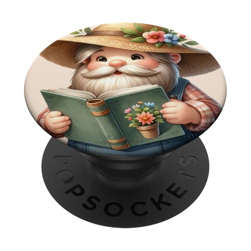 Gardener Gnome Dad Reading A Garden Book Before Gardening PopSockets Klebender PopGrip Gardener Gnome Dad Reading A Garden Book Before Gardening PopSockets Klebender PopGrip von Garden Lover Gifts For Gardener Who Love Gardening