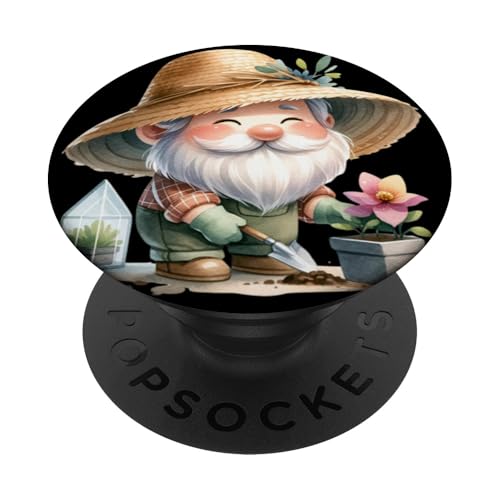Happy Gardening Gnome Grandpa For Gardeners And Garden Lover PopSockets Klebender PopGrip von Garden Lover Gifts For Gardener Who Love Gardening