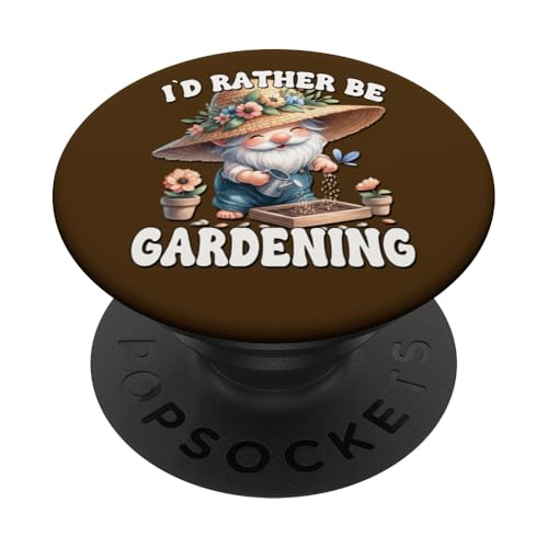 Id Rather Be Gardening Gnome Grandpa For Funny Gardener PopSockets Klebender PopGrip Id Rather Be Gardening Gnome Grandpa For Funny Gardener PopSockets Klebender PopGrip von Garden Lover Gifts For Gardener Who Love Gardening