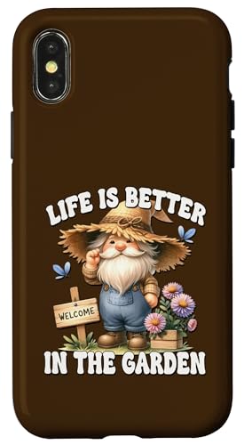 Life Is Better In The Garden Gnome Graphic Funny Gardener Hülle für iPhone X/XS Life Is Better In The Garden Gnome Graphic Funny Gardener Hülle für iPhone X/XS von Garden Lover Gifts For Gardener Who Love Gardening