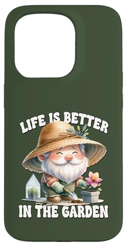 Life Is Better In The Garden Gnome Graphic With Funny Saying Hülle für iPhone 15 Pro Life Is Better In The Garden Gnome Graphic With Funny Saying Hülle für iPhone 15 Pro von Garden Lover Gifts For Gardener Who Love Gardening
