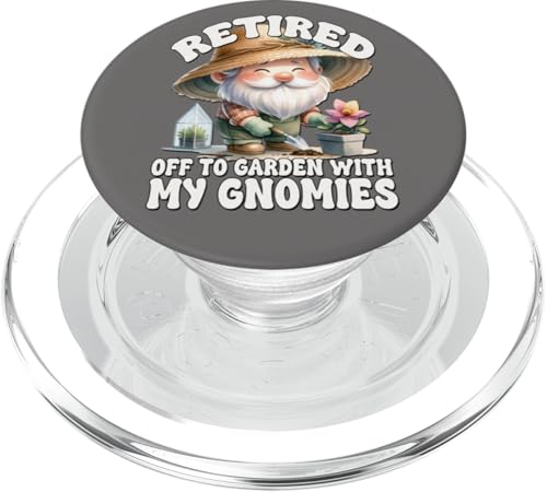 Retired Garden Lover Gnome Dad Funny Saying For Retirement PopSockets PopGrip für MagSafe Retired Garden Lover Gnome Dad Funny Saying For Retirement PopSockets PopGrip für MagSafe von Garden Lover Gifts For Gardener Who Love Gardening