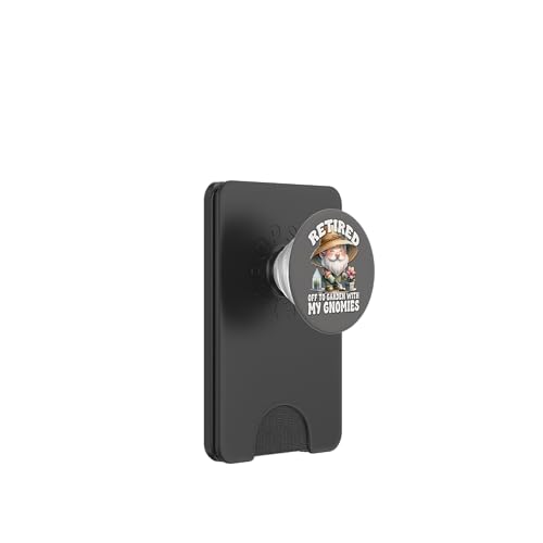 Retired Garden Lover Gnome Dad Funny Saying For Retirement PopSockets PopWallet für MagSafe von Garden Lover Gifts For Gardener Who Love Gardening