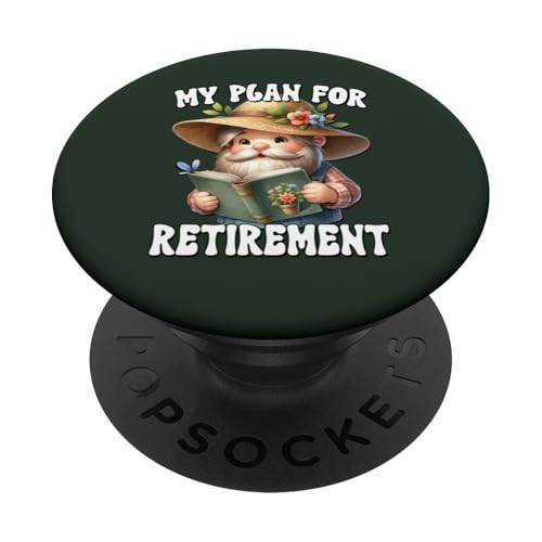 Retired Gnome Dad With Gardening Book Funny Retirement Plan PopSockets Klebender PopGrip Retired Gnome Dad With Gardening Book Funny Retirement Plan PopSockets Klebender PopGrip von Garden Lover Gifts For Gardener Who Love Gardening