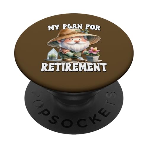 Retirement Plan Saying For Garden Lover Funny Gardener Gnome PopSockets Klebender PopGrip Retirement Plan Saying For Garden Lover Funny Gardener Gnome PopSockets Klebender PopGrip von Garden Lover Gifts For Gardener Who Love Gardening