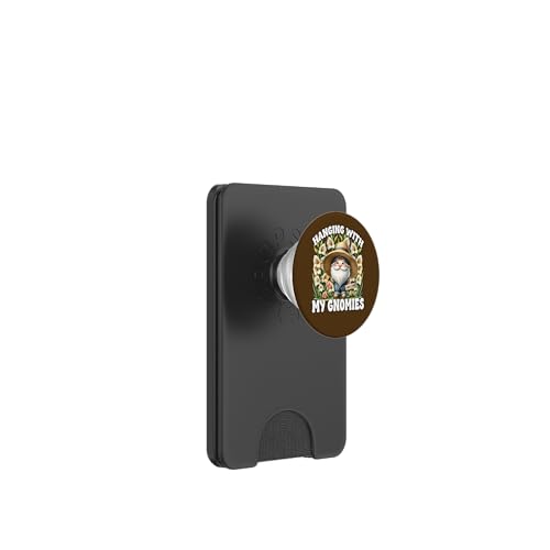 Spring Gnome Saying Hanging With My Gnomies Cute Lily Flower PopSockets PopWallet für MagSafe Spring Gnome Saying Hanging With My Gnomies Cute Lily Flower PopSockets PopWallet für MagSafe von Garden Lover Gifts For Gardener Who Love Gardening