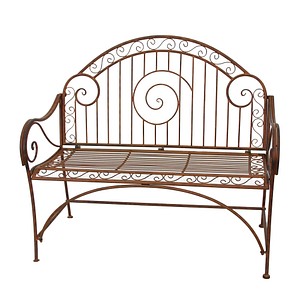Garden Pleasure Gartenbank CAMEROON 950462 rostoptik Metall 112,0 cm von Garden Pleasure