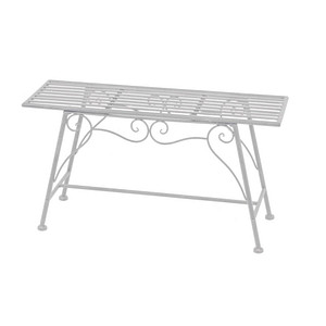 Garden Pleasure Gartenbank LORIN 950383 weiß Metall 83,0 cm von Garden Pleasure