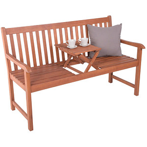 Garden Pleasure Gartenbank PADANG 985095 natur Holz 142,0 cm von Garden Pleasure