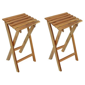 Garden Pleasure Gartenhocker YAKIMA braun, 2 St. von Garden Pleasure