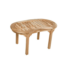 Garden Pleasure Gartentisch AMBON braun oval 45,0 x 90,0 x 50,0 cm von Garden Pleasure
