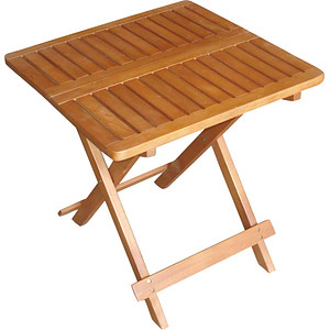 Garden Pleasure Gartentisch CLEVELAND braun quadratisch 50,0 x 50,0 x 50,0 cm von Garden Pleasure