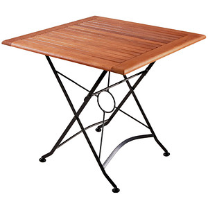 Garden Pleasure Gartentisch WIEN braun quadratisch 80,0 x 80,0 x 74,0 cm von Garden Pleasure