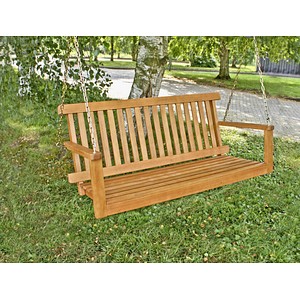 Garden Pleasure Hängebank Columbia 985106 braun Holz 130,0 cm von Garden Pleasure