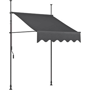 Garden Pleasure Klemmmarkise anthrazit 300,0 x 120,0 cm von Garden Pleasure