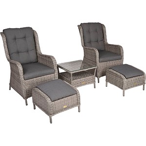 Garden Pleasure Loungegruppe VALENCIA grau, antikgrau Kunststoff, Metall, 11-teilig Garden Pleasure Loungegruppe VALENCIA grau, antikgrau Kunststoff, Metall, 11-teilig von Garden Pleasure