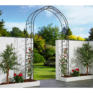 Garden Pleasure Rankgitter MIRA Metall anthrazit Bogen 145,0 x 260,0 cm von Garden Pleasure