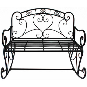 Garden Pleasure Schaukelbank DARES 504664 schwarz Metall 110,0 cm von Garden Pleasure