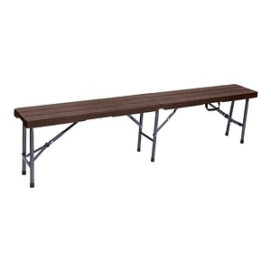Garden Pleasure Sitzbank TABORA 304793 braun Kunststoff 180,0 cm von Garden Pleasure