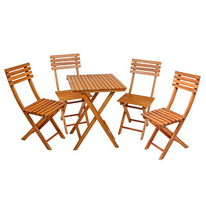 Garden Pleasure Sitzgruppe ALAMENDA, natur Holz, 5-teilig Garden Pleasure Sitzgruppe ALAMENDA, natur Holz, 5-teilig von Garden Pleasure