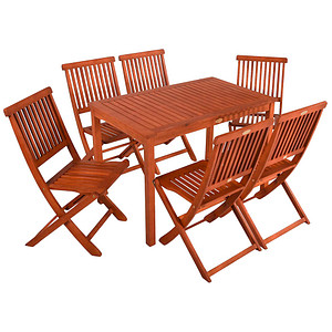 Garden Pleasure Sitzgruppe ANGWIN/PITTSBURGH, natur Holz, 7-teilig Garden Pleasure Sitzgruppe ANGWIN/PITTSBURGH, natur Holz, 7-teilig von Garden Pleasure