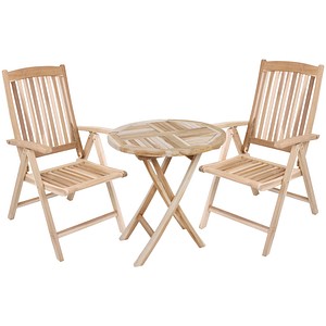 Garden Pleasure Sitzgruppe JAVA, natur Holz, 3-teilig Garden Pleasure Sitzgruppe JAVA, natur Holz, 3-teilig von Garden Pleasure