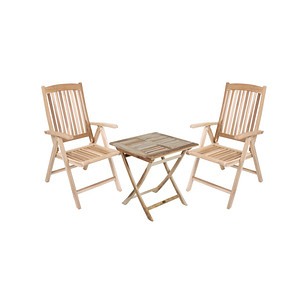 Garden Pleasure Sitzgruppe JAVA, natur Holz, 3-teilig Garden Pleasure Sitzgruppe JAVA, natur Holz, 3-teilig von Garden Pleasure