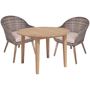 Garden Pleasure Sitzgruppe PUEBLO/ ARVADA taupe, natur Kunststoff, Holz, 3-teilig Garden Pleasure Sitzgruppe PUEBLO/ ARVADA taupe, natur Kunststoff, Holz, 3-teilig von Garden Pleasure
