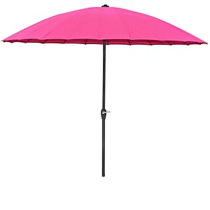 Garden Pleasure Sonnenschirm rund, pink Ø 260,0 cm von Garden Pleasure