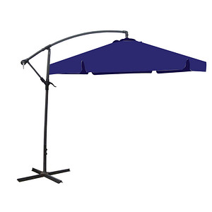 Garden Pleasure Sonnenschirm sechseckig, blau neigbar Ø 300,0 cm von Garden Pleasure